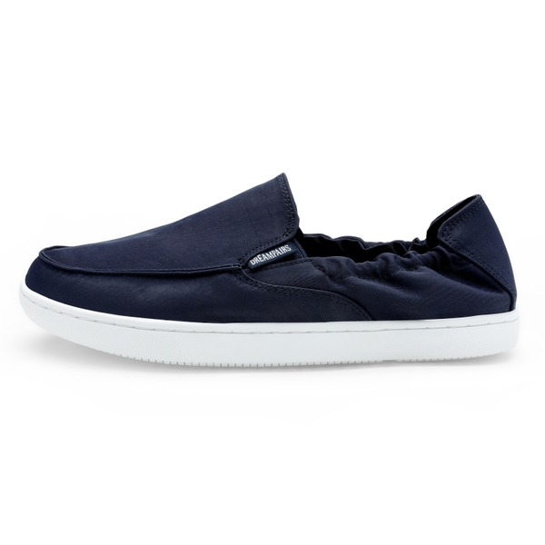 Comfortable Slip On Loafers - NAVY BLUE - 2